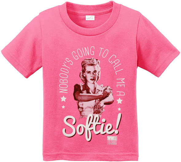 WWII Softie Pink Youth Cotton T-Shirt