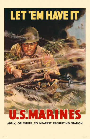 Let 'Em Have It U.S. Marines Mini Print