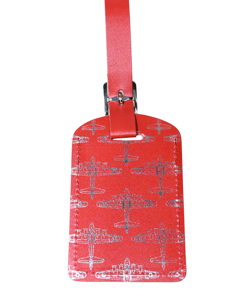 B-17 Logo Leather Luggage Tag