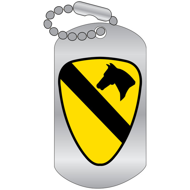 1st Cavalry Dog Tag Lapel Pin