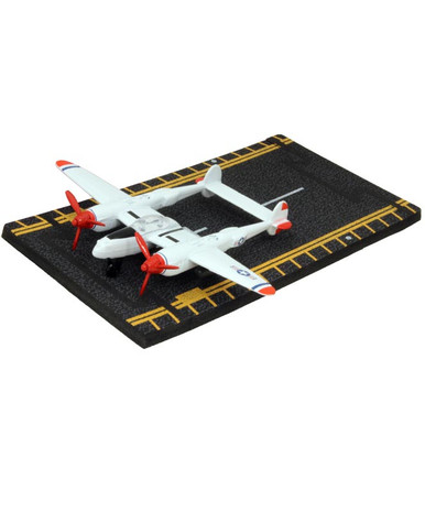 P38 Lightning Red Tip Hot Wings 4in by 5in diecast - The National