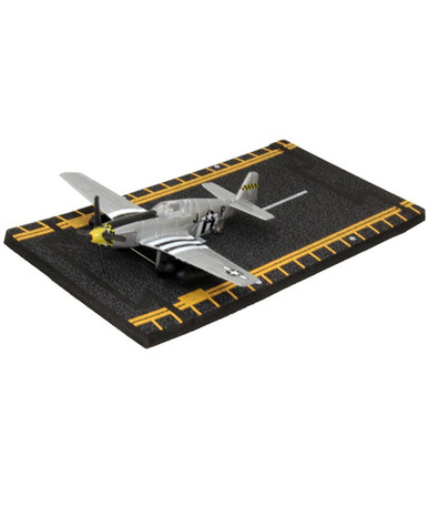 P 51 Mustang Black and Yellow Hot Wings Diecast - The National