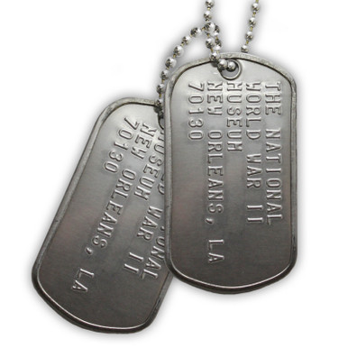 Custom Dog Tag, Single with Silencer