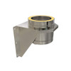 Soporte de pared diámetro 80 mm con aislamiento de doble pared
