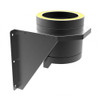 Soporte de pared diámetro 175 mm con aislamiento de doble pared RAL9004