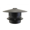 Campana con parachispas diámetro 150 mm con aislamiento de doble pared RAL9004
