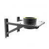 Consola de pared de 8 a 23 cm de diámetro 150 mm con aislamiento de doble pared RAL9004