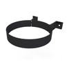Soporte de pared esmaltado negro mate 5-8 cm diámetro 150 mm