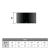 Conector hembra-hembra esmaltado negro mate diámetro 125 mm