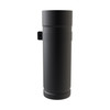 Racor tubo esmaltado negro mate 10-25 cm diámetro 80 mm