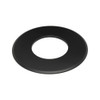 Rosetón de 9 cm de diámetro de 185 mm de acero de pared gruesa negro