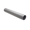 Tubo 100 cm hembra-hembra diámetro 130 mm Pared gruesa acero gris