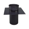 Placa embellecedora 30x30 cm + racor flex 180 mm negro