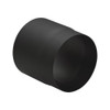 Tubo de 15 cm de diámetro de 120 mm de acero de pared gruesa negro