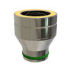 Adaptador simple - doble para silicona Ø 100 mm