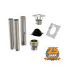 Juego de veranda de techo plano premium con lámina de techo EPDM tamaño interior 150 mm acero inoxidable