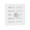 Rejilla corredera ALU con malla 160 x 160 mm blanca