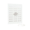 Rejilla corredera ALU con malla 250 x 200 mm blanca