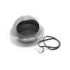 Rejilla exterior bulbo en acero inoxidable modelo malla gruesa Ø150mm