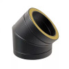 Convesa premium codo 40° Ø 80mm negro mate