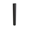 Tubo de estufa 100 cm diámetro 100 mm acero inoxidable de pared simple negro