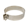 Abrazadera de seguridad para tubo ajustable Ø 125 mm acero inoxidable
