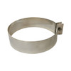 Abrazadera de seguridad para tubo ajustable Ø 125 mm acero inoxidable