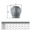 Chimenea giratoria aislada de doble pared Ø 150 mm negro mate Technical