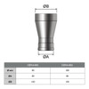 Reductor de 80mm a 150mm