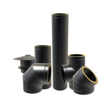 Tubos aislantes de doble pared premium negros