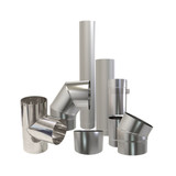 Estufa de tubos de acero inoxidable de 125 mm