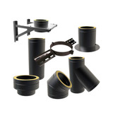 Tubos de DP con aislamiento negro 150 mm