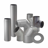 Tubos de estufa de espesor 150 mm gris