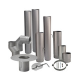 Tubos de estufa de espesor 150 mm gris