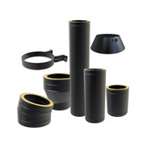 Tubos de DP con aislamiento negro 80 mm