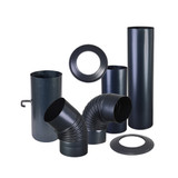 Tubos de acero de pared simple azulados de 120 mm