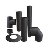 Tubo de calentamiento negro de 150 mm