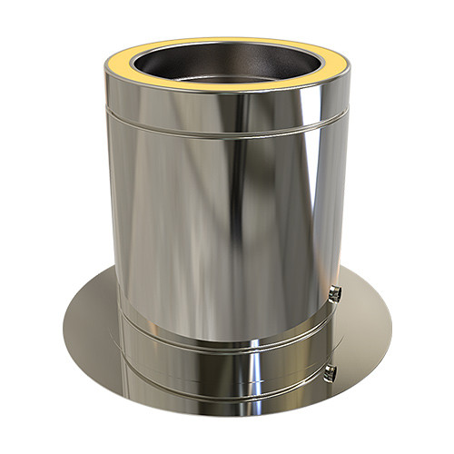 Soporte de suelo con desagüe diámetro 80 mm aislado de doble pared Soporte de suelo con desagüe diámetro 80 mm aislado de doble pared