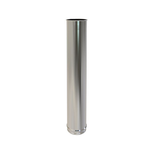 Tubo 100 cm diámetro 100 mm Pared simple acero inoxidable
