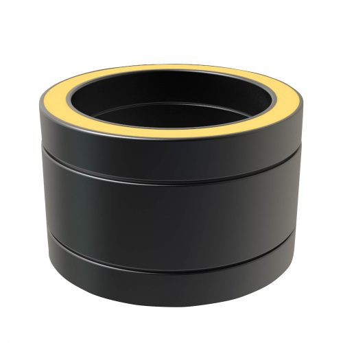 Tubería de 10 cm de diámetro 150 mm con aislamiento de doble pared RAL9004