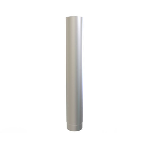 Tubo de estufa de 100 cm de diámetro de 125 mm de pared simple de acero inoxidable