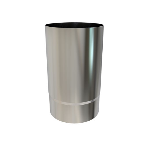 Tubo de estufa de 25 cm de diámetro de 150 mm de pared simple de acero inoxidable