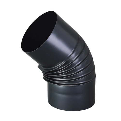 Codo de 45 grados - diámetro 110 mm Acero pavonado