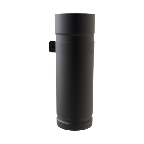 Racor tubo esmaltado negro mate 10-25 cm diámetro 80 mm