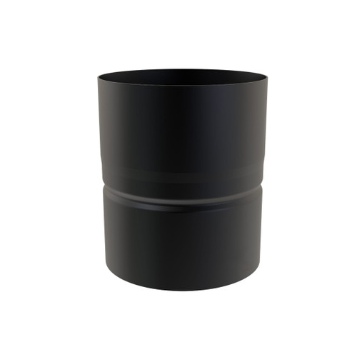 Estufa esmaltada en negro mate diámetro conexión 125 mm