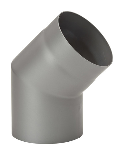 Codo 30 grados diámetro 150 mm Gris acero de paredes gruesas