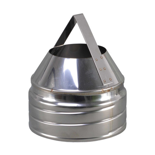 Cono de tránsito flexible de pared simple con acoplamiento de tornillo 200 mm