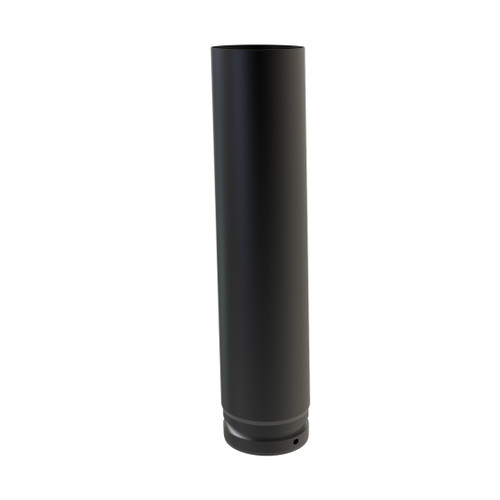 Tubo esmaltado negro mate 50 cm diámetro 100 mm