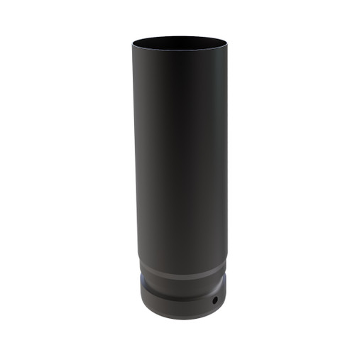 Tubo esmaltado negro mate 25 cm diámetro 100 mm