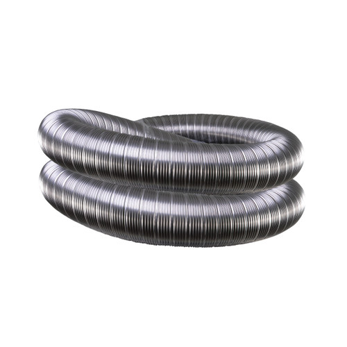 Tubo de acero inoxidable flexible de doble pared 150 mm 4 metros
